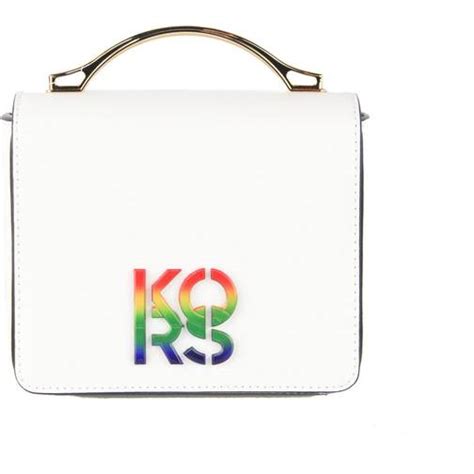 optic white michael kors bag|michael kors white rainbow purse.